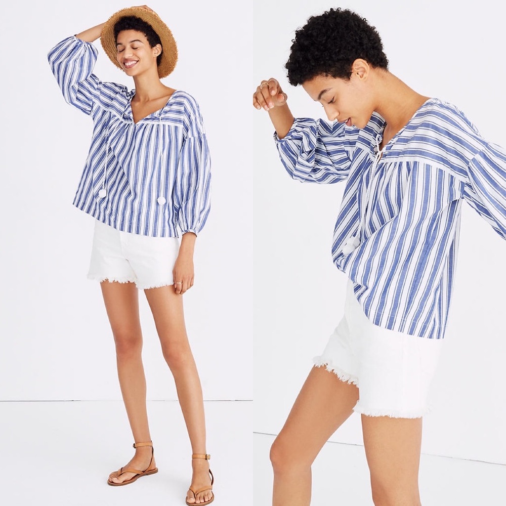 Madewell Peasant Top